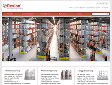 Tablet Screenshot of dexion-storage.ch